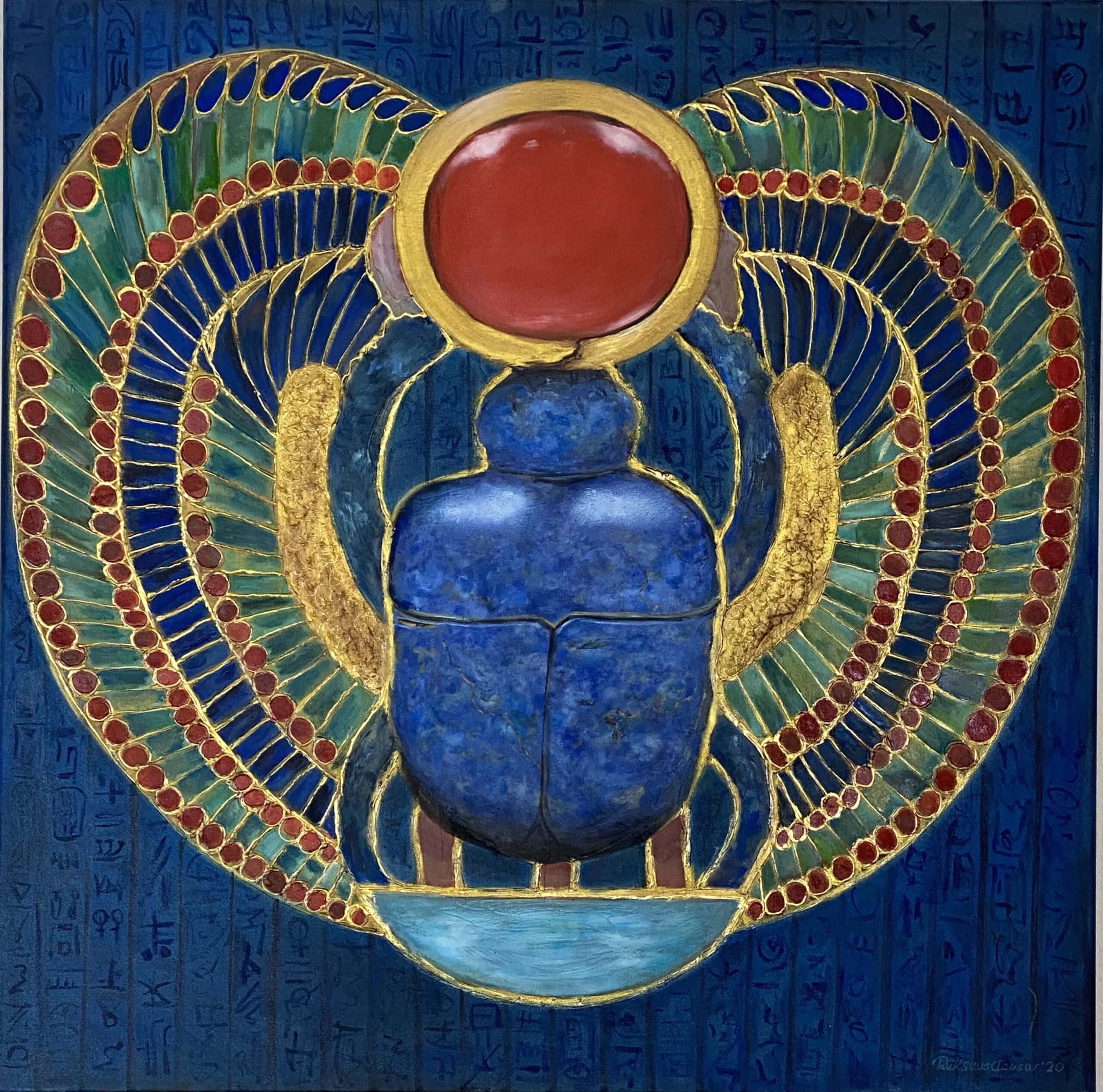 You are currently viewing The scarab – oil paint 70×70
