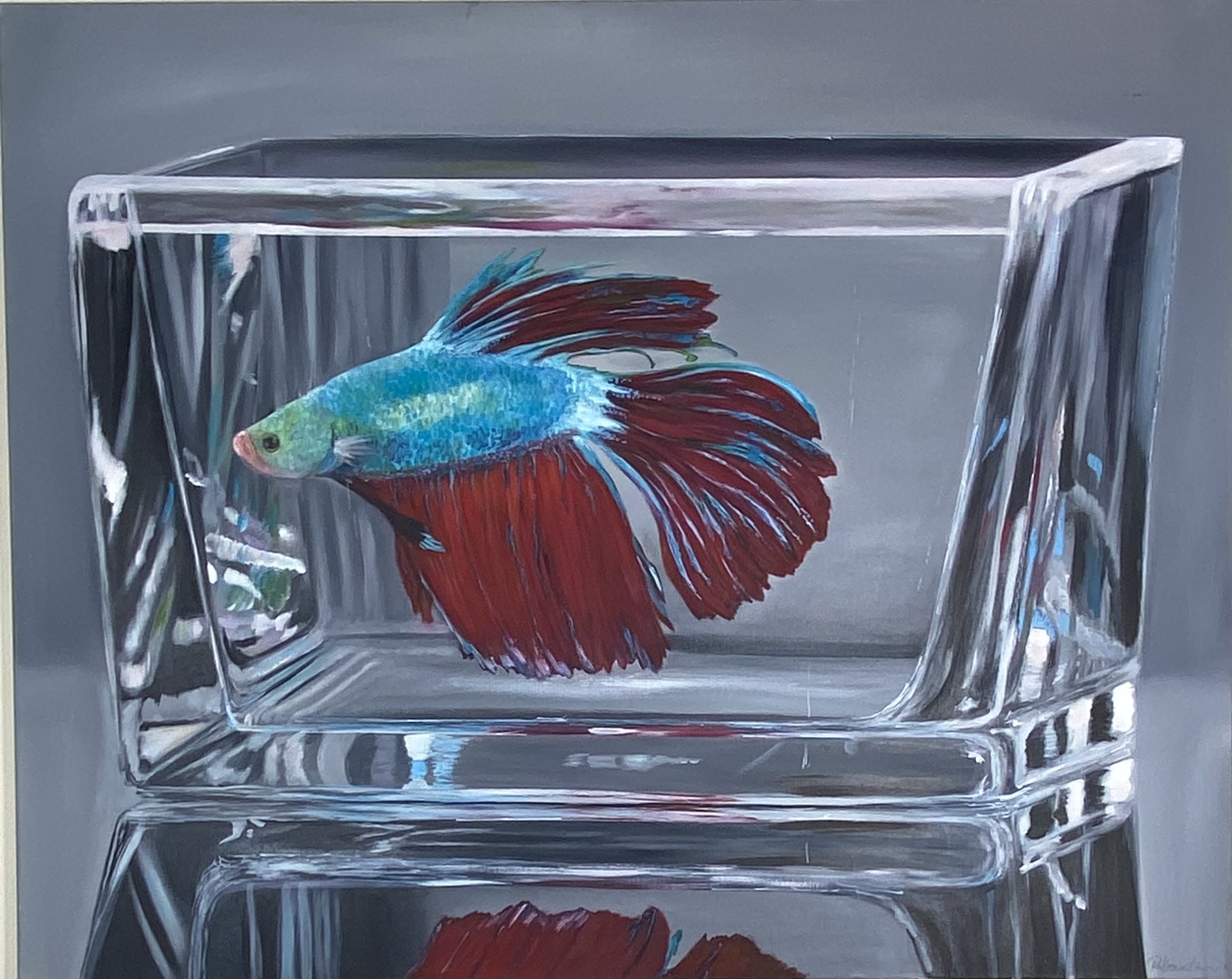 You are currently viewing The fish in the Gals – the limits – oil paint 80×100