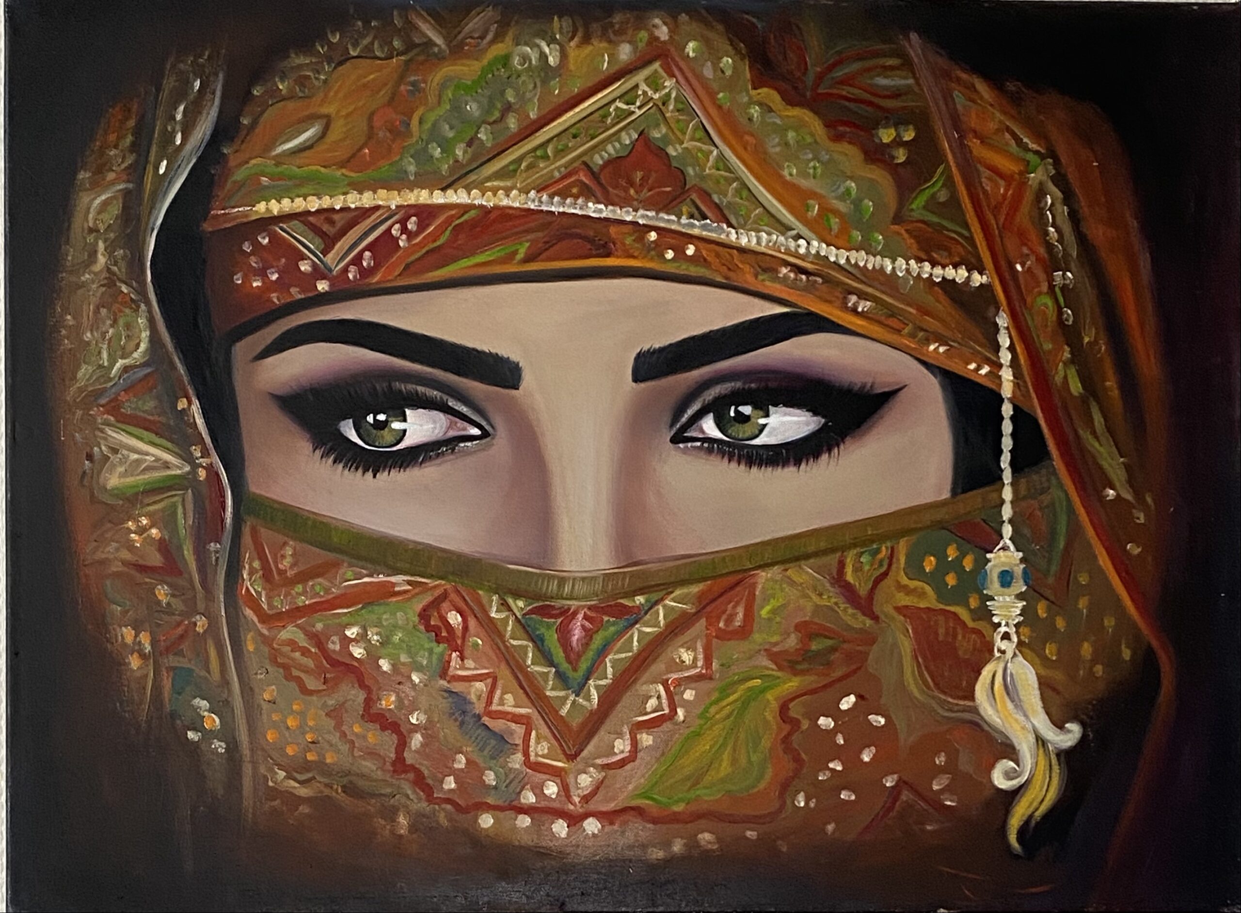 You are currently viewing The veiled face – Oil paint 50×70