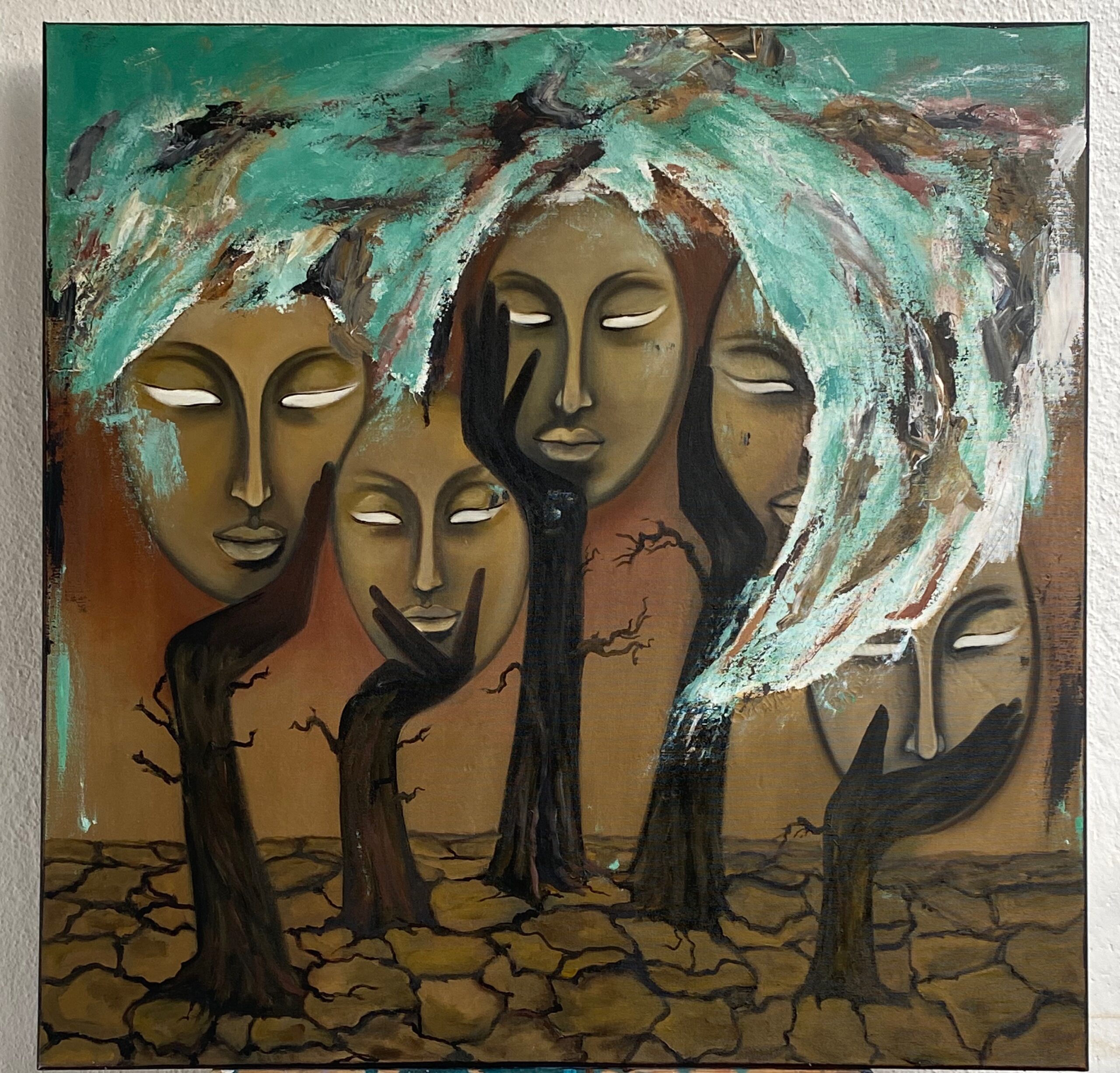 You are currently viewing The speechless thoughts – oil paint 80×80