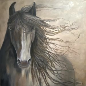 Das Pferd – Ölgemälde 70×70